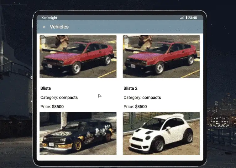 Aperçu de la ressource XenTablet FiveM 2
