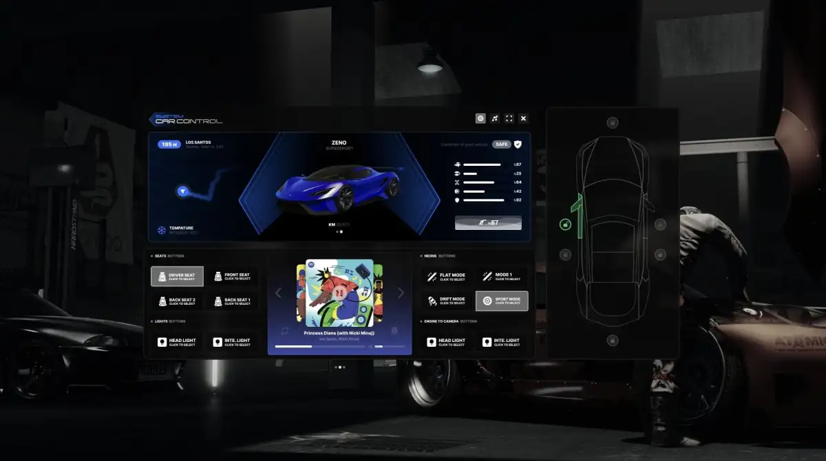 Recurso de prévia do script Fivem Carplay (Carcontrol) FiveM 3