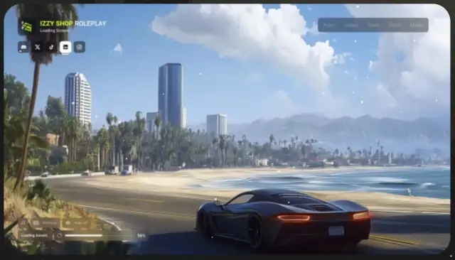 izzy Loading Screen v7 FiveM resource preview