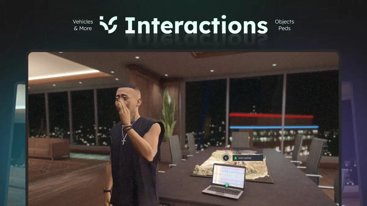 Aperçu des ressources Interactions V2 FiveM