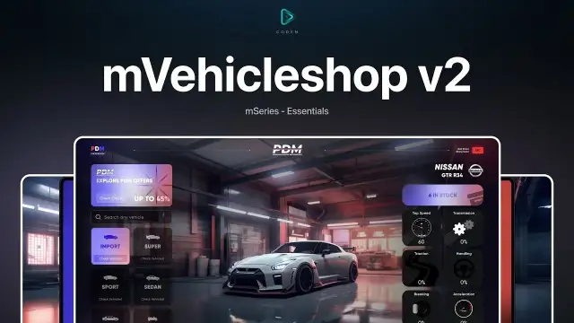 CodeM mVehicleshop v2 FiveM resource preview