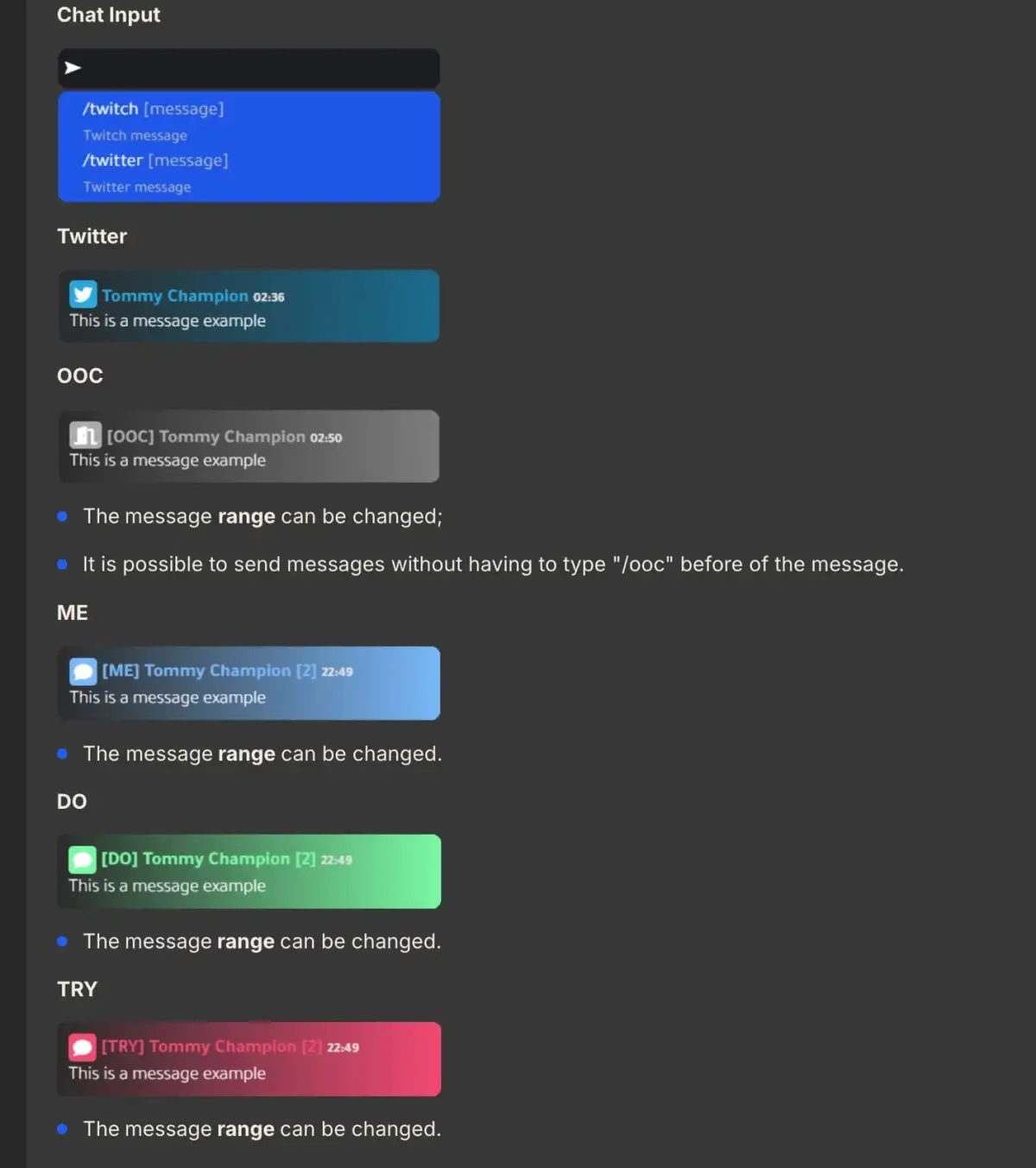 okok Chat V2 FiveM Ressourcen Vorschau 3