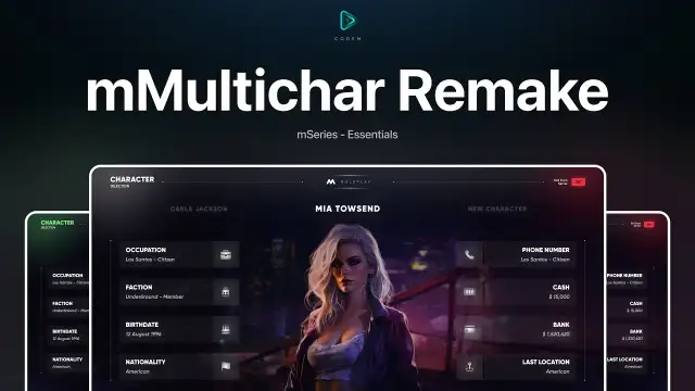 Cyber Multichar FiveM resource preview