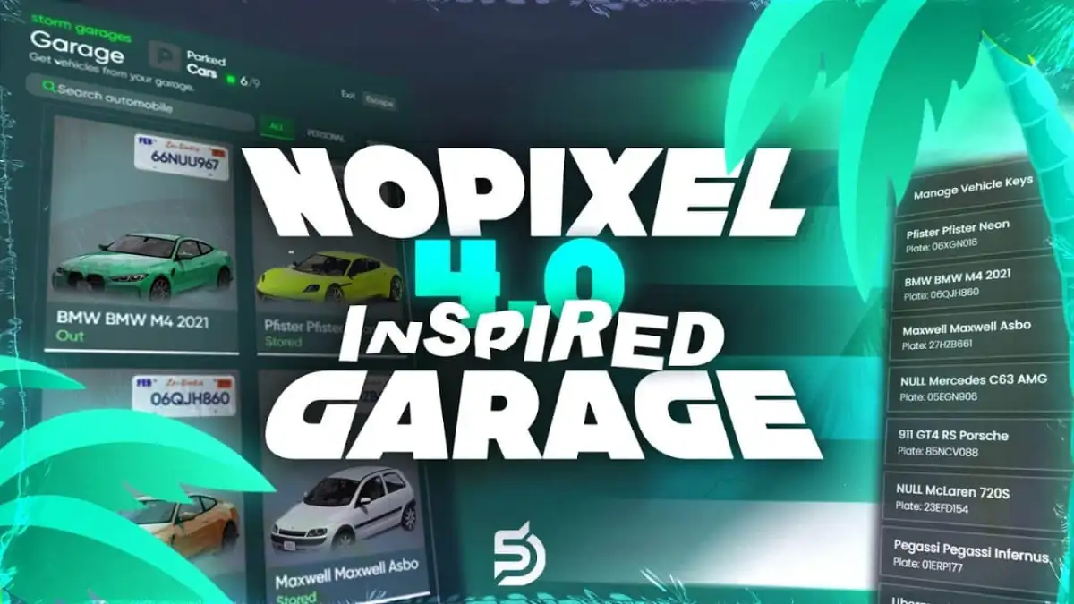 NoPixel 4.0 Garage System FiveM vista previa del recurso 5