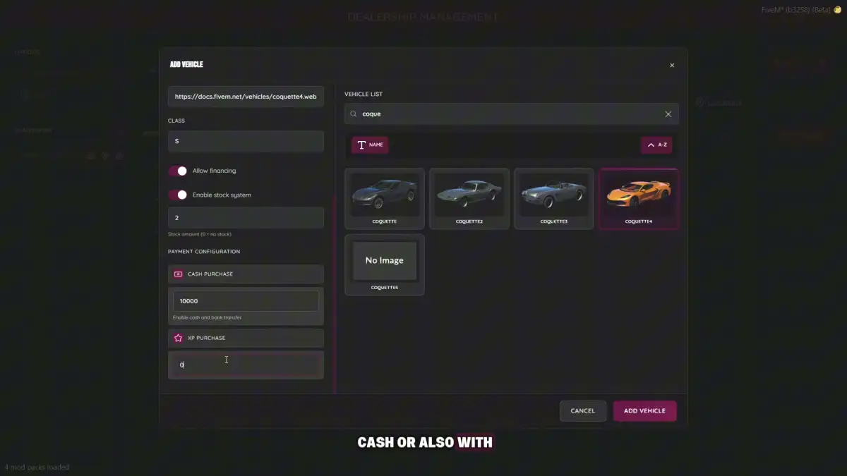 Origen Dealership System | Ventas Avanzadas de Vehículos para FiveM Vista previa del recurso 4
