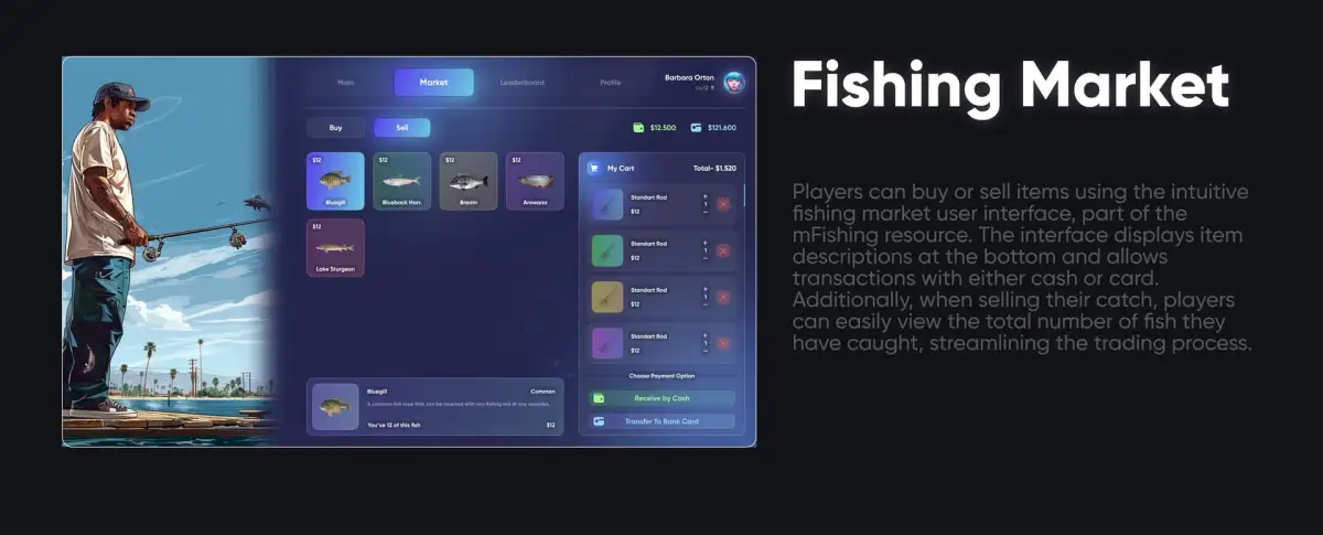 CodeM Fishing — Advanced Fishing System FiveM resource preview 7