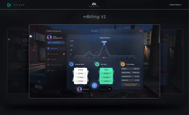 CodeM mBilling — Advanced Billing & Invoice System FiveM resource preview