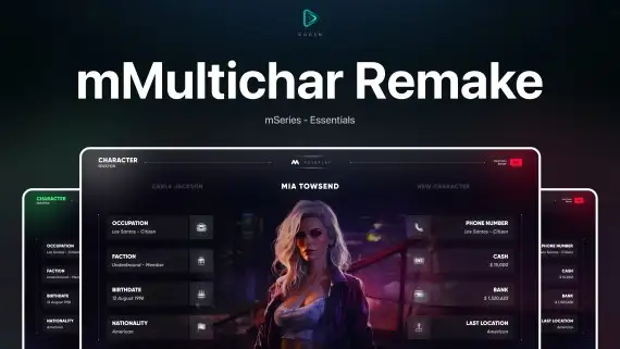 CodeM mMultichar — Système Multi-Personnages Avancé Aperçu de la ressource FiveM