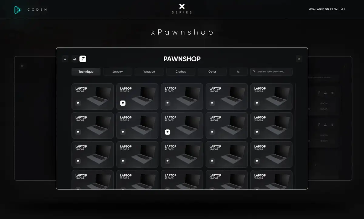 CodeM xPawnshop — Script de prêt sur gages avancé FiveM aperçu de la ressource 3