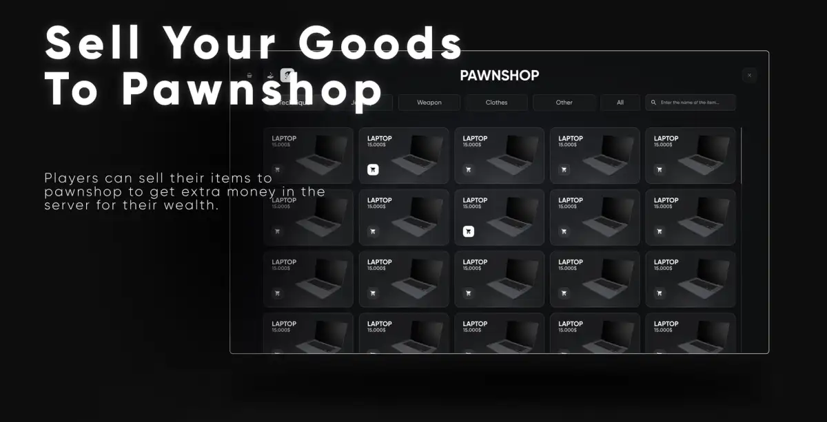 CodeM xPawnshop — Script de prêt sur gages avancé FiveM aperçu de la ressource 5