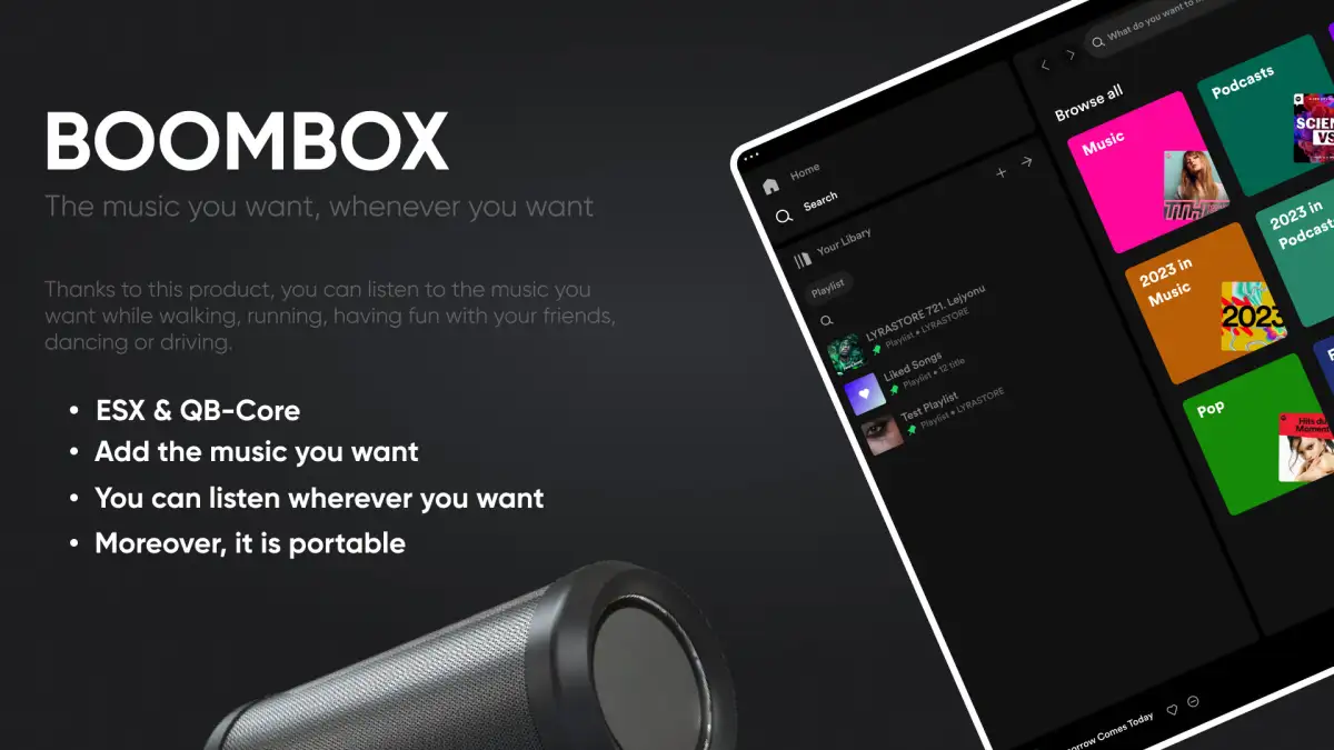 STG Boombox - Advanced Music System FiveM resource preview 2
