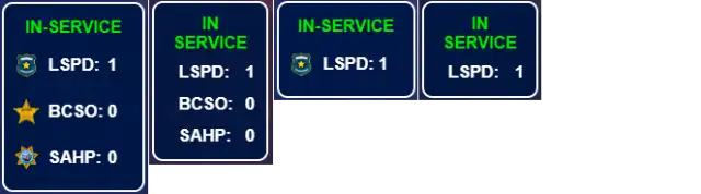 Oficial en Servicio Activo — Visualización y Control de Acceso de Oficial en Servicio Activo FiveM vista previa del recurso
