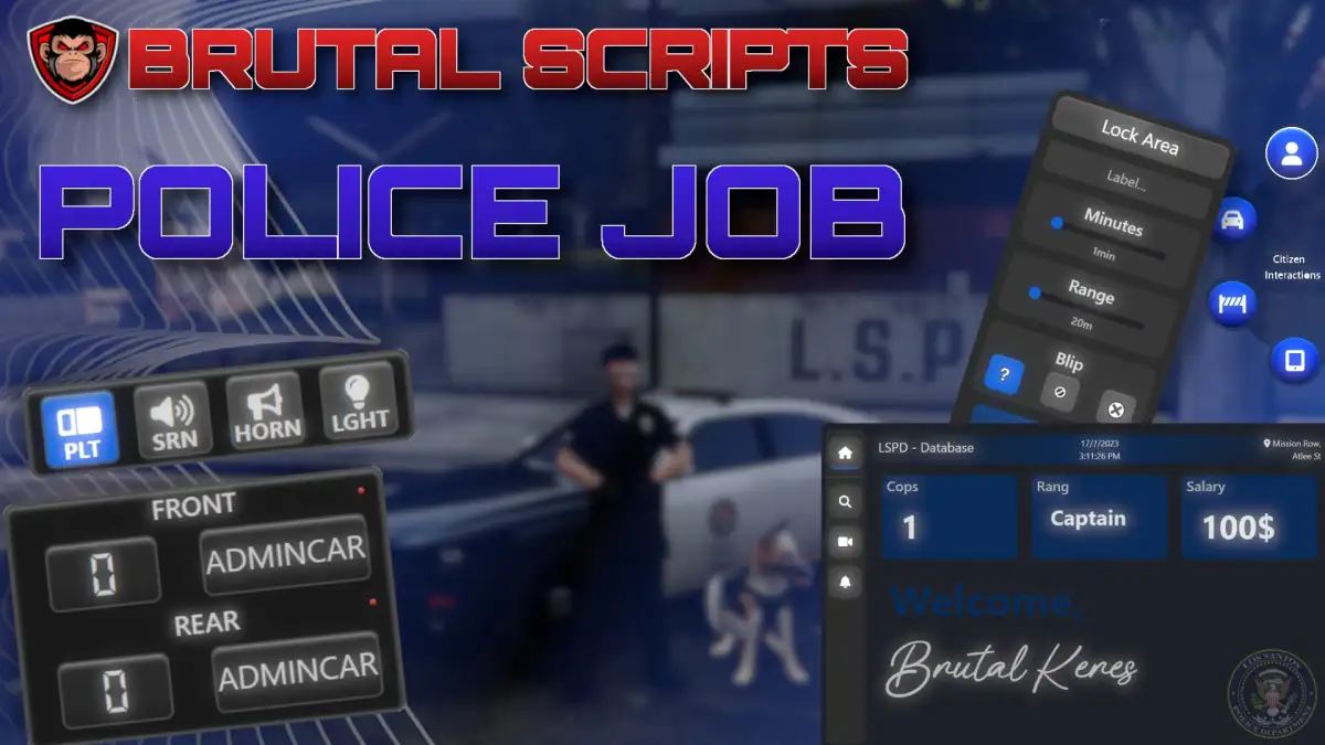 ESX Trabalho de Policial FiveM visualização do recurso