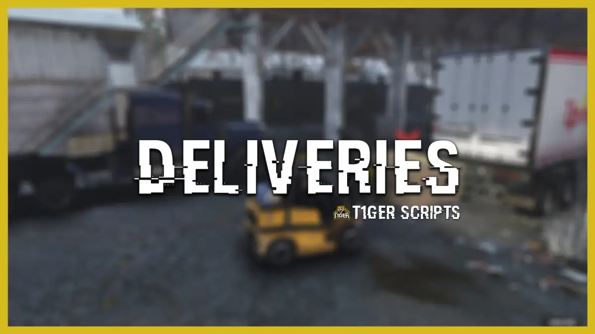 T1ger Delivery Job FiveM recurso vista previa