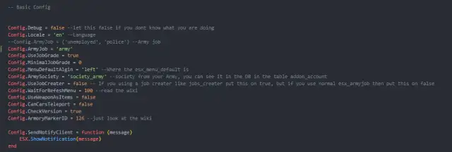 ESX Army Job FiveM resource preview