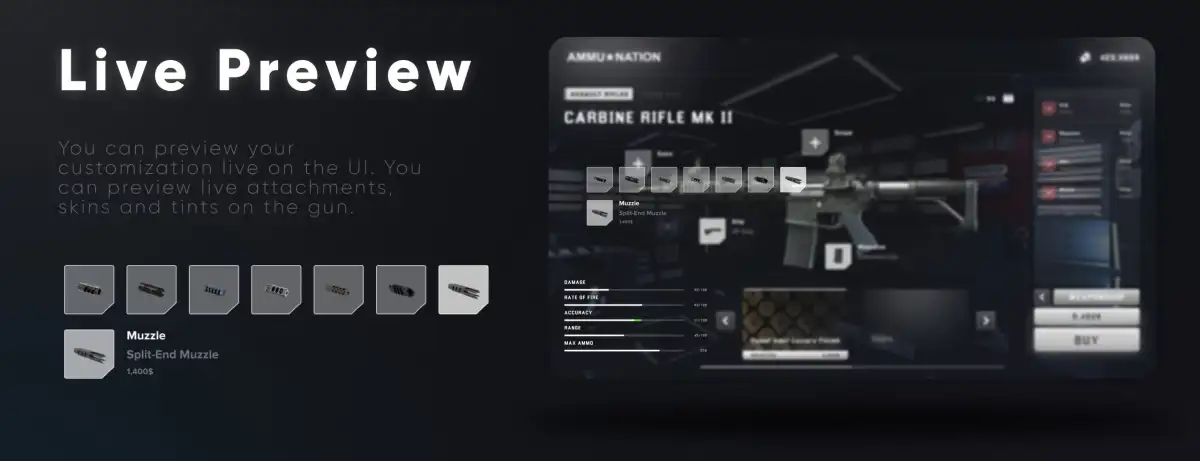 CodeM mWeaponshop FiveM aperçu de la ressource 7