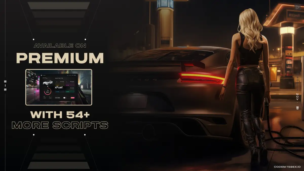 Aperçu de la ressource FiveM CodeM xFuel 3