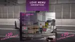 Debux Prévia em vídeo do Love Menu mostrando a interface do menu de amor