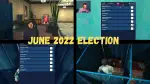 Aperçu vidéo du système de vote montrant l'interface d'élection en jeu