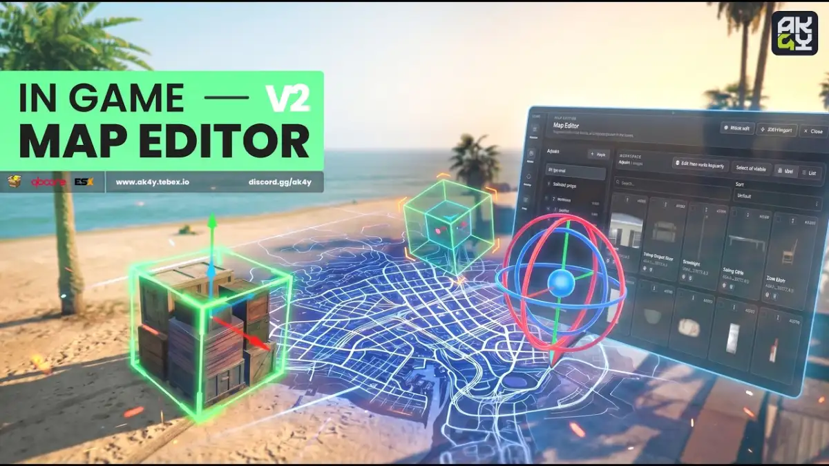Editor de Mapa no Jogo V2 - Ak4y Scripts