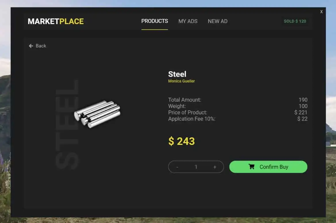MarketPlace System (ESX/QB/VRP) FiveM Ressourcen-Vorschau 2