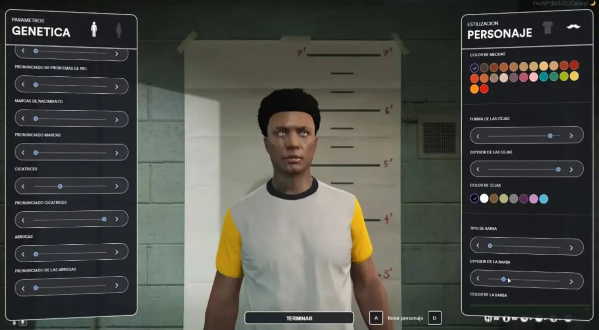 Prévisualisation de la ressource 2 du Vex Character Creator FiveM
