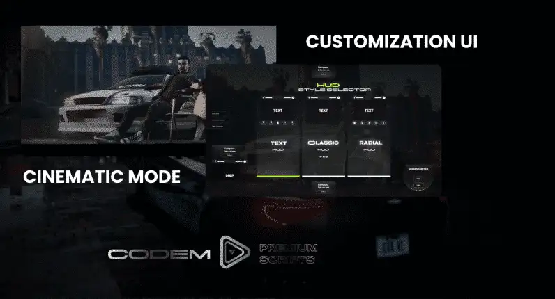 Prévia do recurso BLVCK HUD v2 NEON FiveM 3