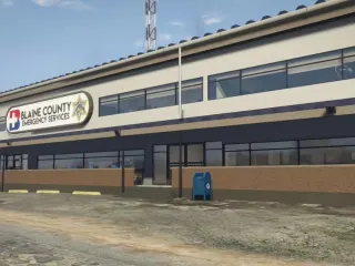 Sandy Shores EMS + Police Station FiveM resource preview