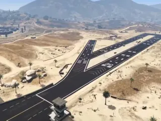 Sandy Shores Airfield (EXTERIOR+SMALL INTERIOR) FiveM resource preview