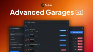JG Advanced Garages FiveM resource preview