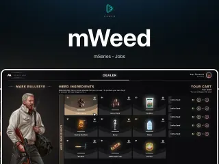 CodeM mWeed — Weed Growing & Drug Production System FiveM resource preview