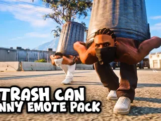 Trash Can Hide Emotes FiveM resource preview
