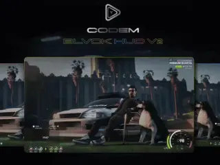 BLVCK HUD v2 NEON FiveM resource preview