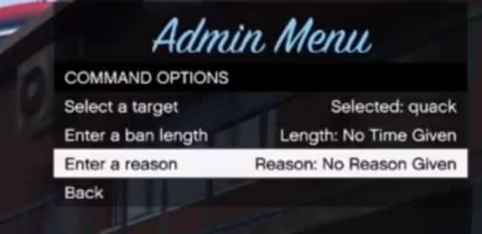 Menú de administración NoPixel (ESX) vista previa del recurso FiveM 2