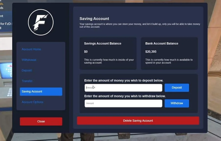 FzD Banking FiveM resource preview 7
