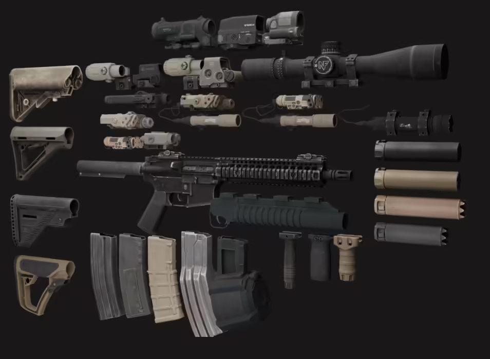 Modular MK18 (FiveM mod) preview