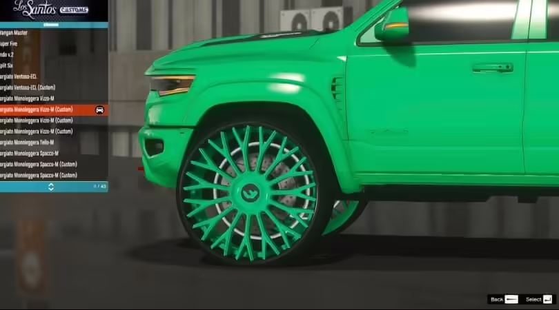 Aperçu de la ressource Rims Pack FiveM 2