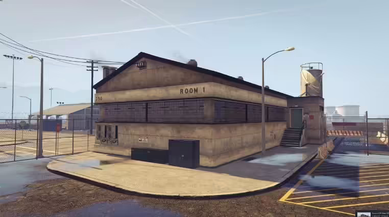 Aperçu de la ressource FiveM pour la base militaire MLO
