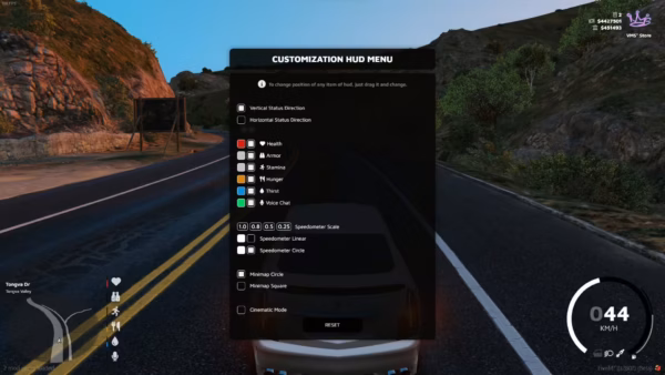 VMS HUD FiveM vista previa del recurso 2