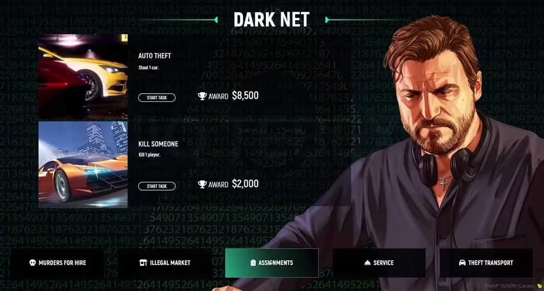 Vista previa del recurso DarkNet Script FiveM 2