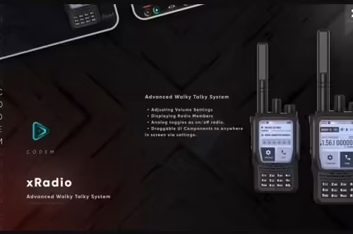 Vista previa de los recursos de CodeM Radio FiveM