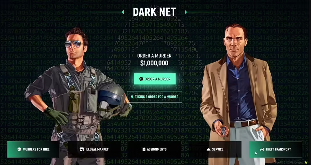 Vista previa del recurso DarkNet Script FiveM