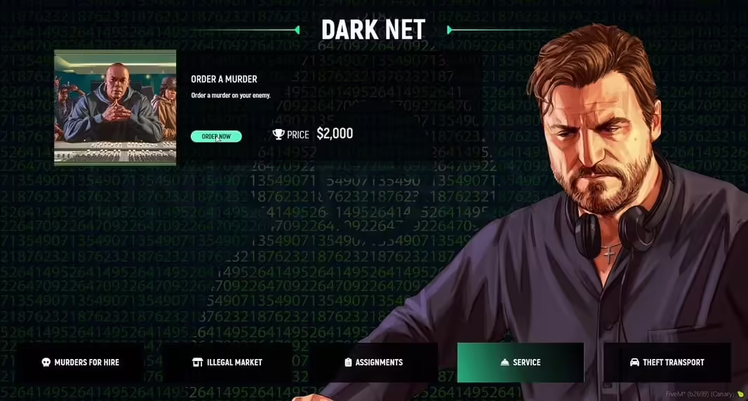 Vista previa del recurso DarkNet Script FiveM 3