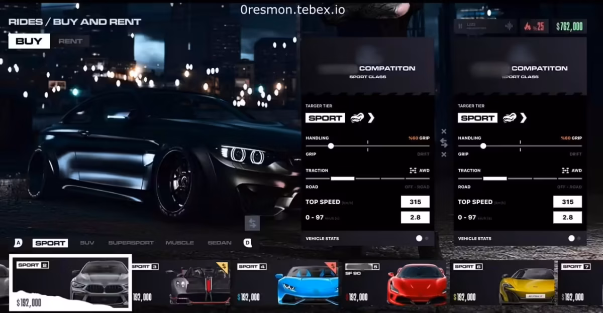0R-Vehiceshops – Fivem Vehicleshops and Interior Map preview