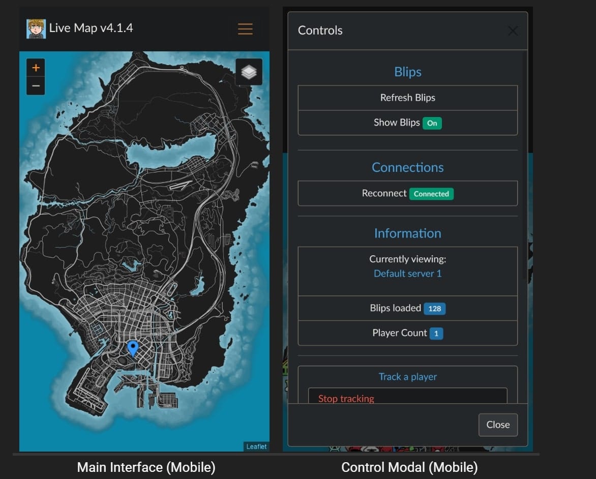 LiveMap for FiveM: Two-Part Setup and Viewer Access LiveMap mobile map and control panel