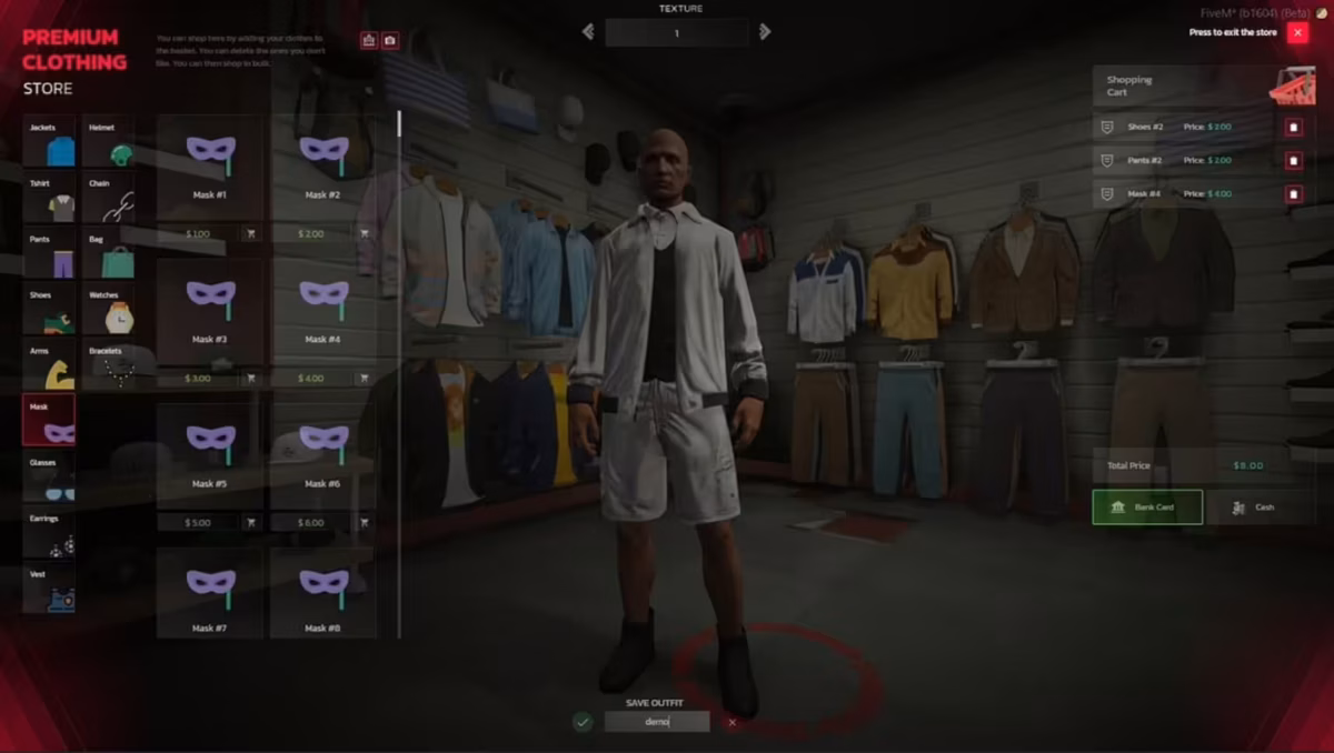 0r Advanced Clothing v3 FiveM Ressourcenvorschau 2