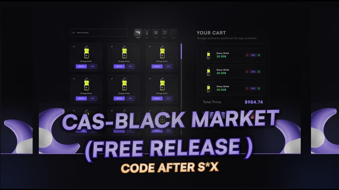 Free Black Market Script – Free FiveM Mods