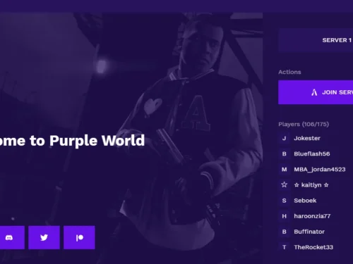 Purple World Launcher | RPCrate FiveM resource preview