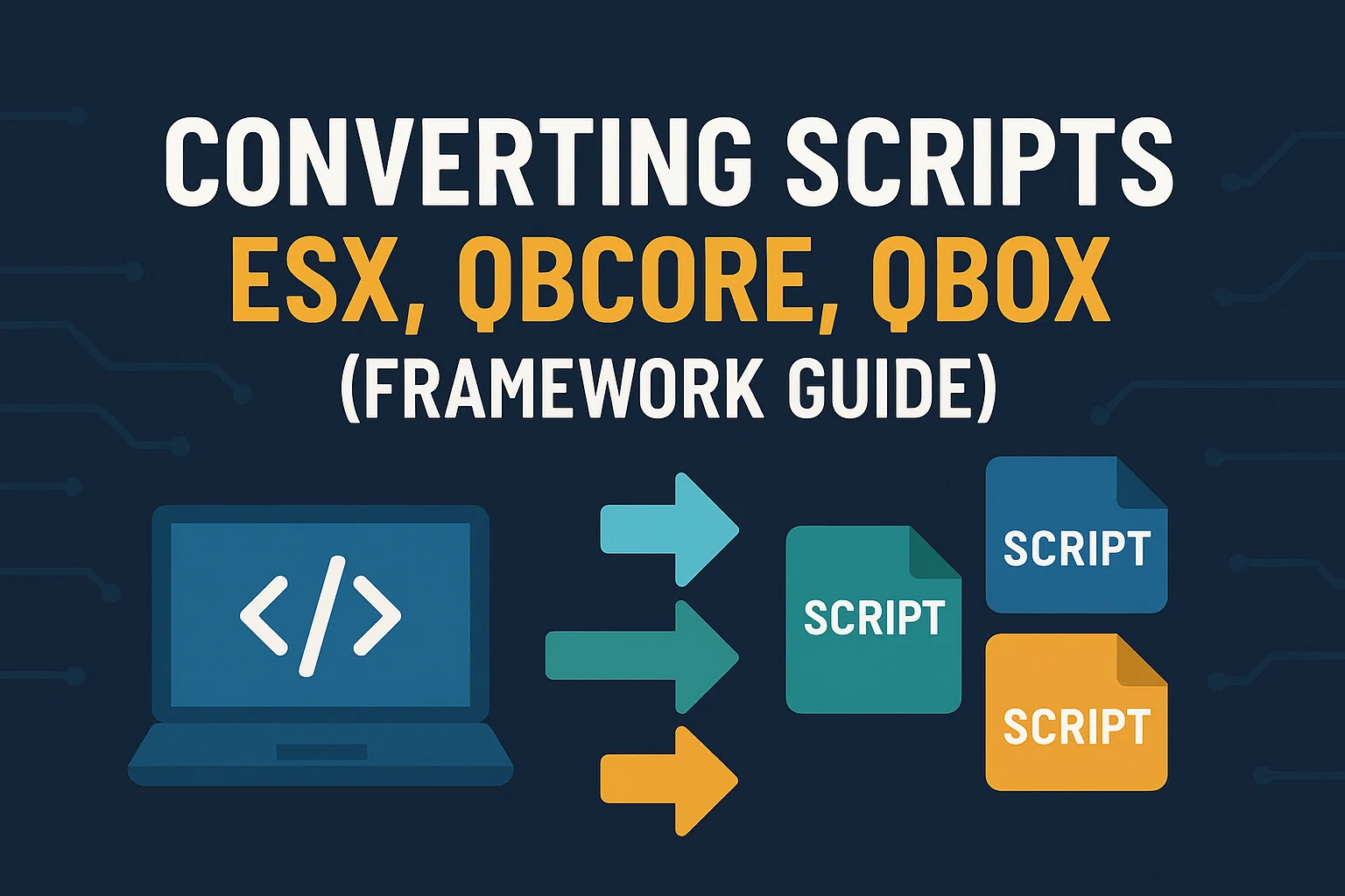 Converting FiveM Scripts – ESX, QBCore, QBOX (Frame…