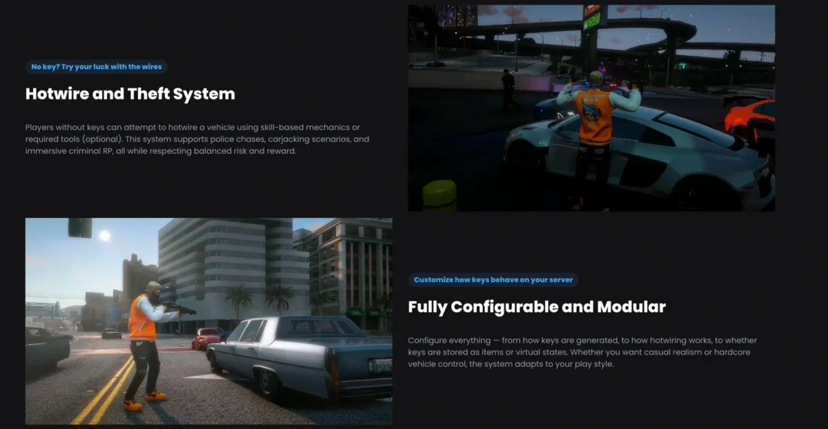 Vista previa del recurso Quasar Vehiclekeys 2.0 FiveM 3